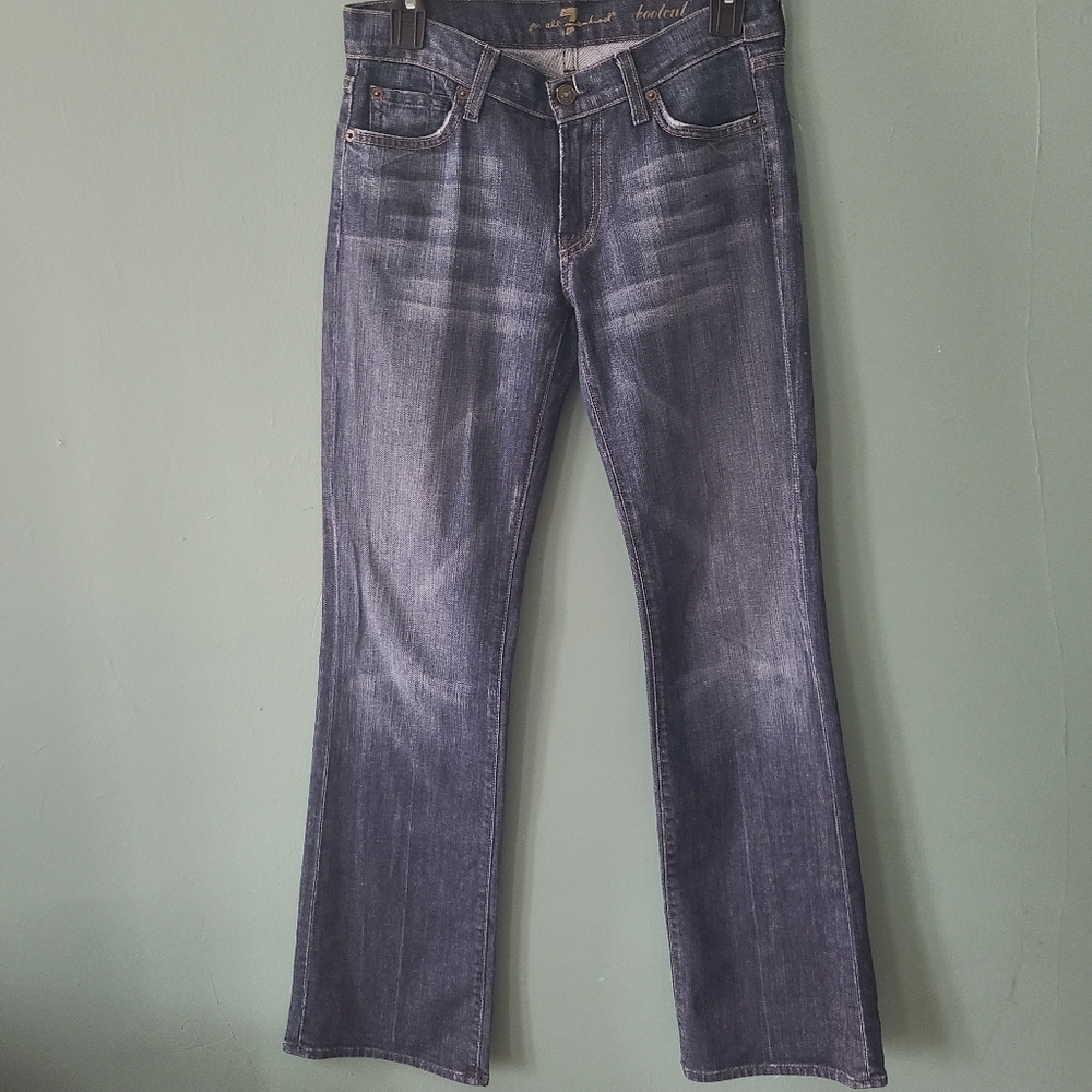 7 For All Mankind 7FAM Dark Wash Bootcut Denim Jeans Size 27